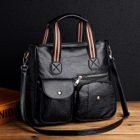 クロスボディバッグハンドバッグ大容量マルチポケットファッションヨーロッパとアメリカの新しいショルダーバッグ中年マザーバッグ旅行