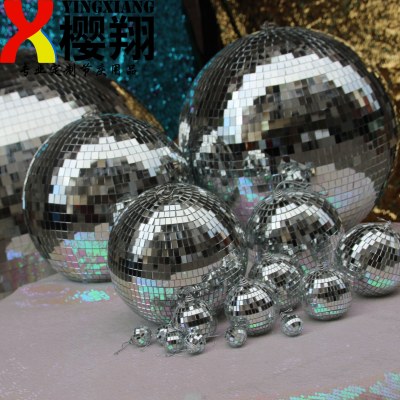 ケーキデコレーションミラーボールバーレーザーボールクリスマスボール 3/4/5/6 センチメートルベーキングデコレーションオーナメントガラス反射