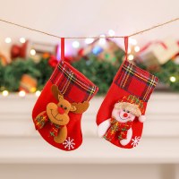 クリスマス ソックス キャンディ バッグ クリスマス ツリー ギフト バッグ クリスマス 雪だるま ヘラジカ ソックス ペンダント ギフト バッグ