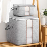 収納袋目に見える窓ジッパーキルトバッグ大容量ホーム整理衣類キルトパッキング移動収納袋