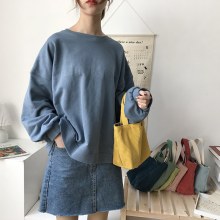 多用途のカレッジスタイルのカラフルな小さなバッグハンドコスメバッグコーデュロイランチバッグ