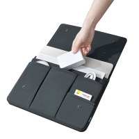 ラップトップライナーバッグマルチコンパートメントハンドヘルドipad収納バッグ防水クラムシェルコンピュータバッグpro13 15 16インチ