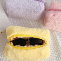インガーリーソリッドカラーぬいぐるみ化粧品袋マカロンカラー甘い大容量収納袋高価値バッグ