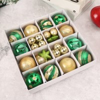 クリスマスギフト 6 センチメートル塗装箱入りクリスマスボールセットクリスマスツリーの装飾プラスチックボールハンギング