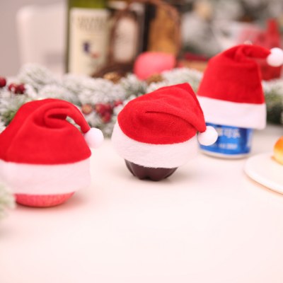 クリスマスデコレーション用品クリスマスアップルハットミニハット子供用小さなギフト包装卸売