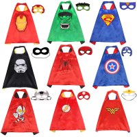 アライアンス アベンジャーズ ケープ 眼帯 スパイダーマン アイアンマン スーパーマン ハロウィン 子供用 ヒーロー マント ケープ