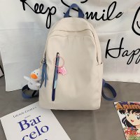 新しい女性用スクールバッグ、夏の大学生の補習用バッグ、シンプルで軽量な学生用バッグ、男性用バックパックとショルダーバッグ