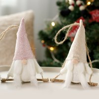 クリスマス装飾、森の顔のないサンタクロース人形、クリスマスツリーペンダント、クリスマスプレゼント