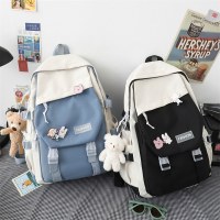 2024 バックパック男性と女性のための女性日本人学生ランドセルカレッジスタイルカジュアルバッグ作業服スタイルバックパック