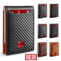カードホルダー本革多機能カードホルダースーパーファイバー耐摩耗性 rfid 盗難防止カードホルダー