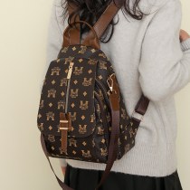 レターバックパック女性の新しい韓国スタイルのソフトレザーバックパックファッションシンプルな多目的クロスボディ女性の小さなバックパックトレンディな