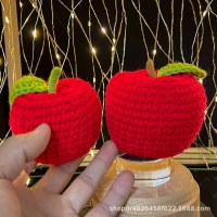 新年の平和と喜び手作りピースフルーツクリスマスギフトかぎ針編みの糸リンゴ完成した果物の卸売