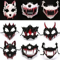 ハロウィーン2次元半分 - 出血マスク、レイダーズナイトフォーラーマスクマスクマスクパフォ​​ーマンスマスク