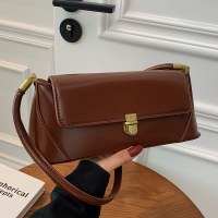レトロバゲットバッグ女性のための 2024 新しいトレンディな韓国語バージョン多用途ファッションショルダーバッグ人気の外国スタイルのポータブル脇の下バッグ