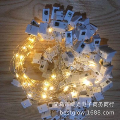 LED ライト花ケーキギフト装飾雰囲気ライト小さな正方形のボックス発光ホワイトボックス小さなランタン 123