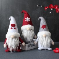 新しいクリエイティブフード付き顔のない人形お祭りドワーフサンタクロースぬいぐるみ装飾装飾品