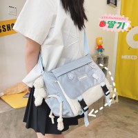 韓国スタイルの小さな新鮮な女子学生カラーマッチングクロスボディバッグ日本の多用途カジュアルショルダーバッグ