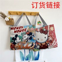 女性のキャンバス手持ちショルダーバッグ、織錆大容量ショッピングバッグ、短期旅行用大型バッグ