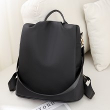 新しいオックスフォード布バックパック、ファッショナブルなプリント、大容量、クラシックな通勤通学バッグ、シングルショルダーストラップ、盗難防止トラベルバックパック