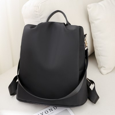 新しいオックスフォード布バックパック、ファッショナブルなプリント、大容量、クラシックな通勤通学バッグ、シングル ショルダーストラップ 、盗難防止トラベルバックパック