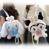 女の子用ぬいぐるみ漫画バックパック、かわいいクロミショルダークロスボディバッグ、親子ギフト
