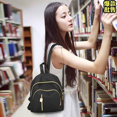 女性用バックパック 2019 韓国スタイルナイロンカレッジスタイルカジュアルレディースバックパック