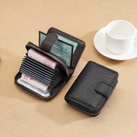 複数のカードスロットを備えたメンズアコーディオンカードホルダー、ファッショナブルな小銭入れ、多機能クレジットカードホルダー卸売