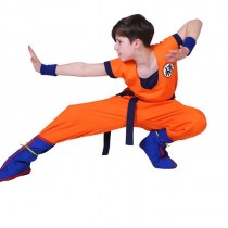 日本のマンガドラゴンボール服スポットスーツ cos スーツ超サイヤ人孫悟空コスプレ衣装練習スーツ