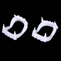 ハロウィンウエディング衣装小道具プラスチック白い入れ歯ゾンビ入れ歯吸血鬼の歯プロムの装飾