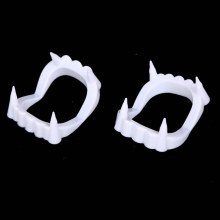 ハロウィンウエディング衣装小道具プラスチック白い入れ歯ゾンビ入れ歯吸血鬼の歯プロムの装飾