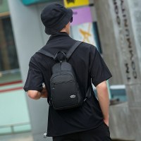 ミニ小型バックパックメンズチェストバッグ兼用トレンディブランド軽量アウトドアスポーツ旅行小型バックパックメンズバッグ女性