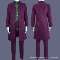 ハロウィンホラーボール cos 衣装バットマンピエロジョーカーダークナイトナイトファンコスプレ衣装