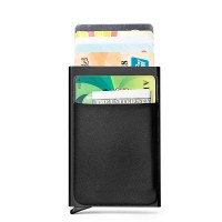 アルミ合金自動ポップアップカードボックス盗難防止銀行カードホルダー RFID 消磁防止独自の特許