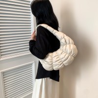 大容量ワンショルダー脇バッグプリーツクラウドバッグおしゃれクロワッサンバッグワンショルダーお団子バッグクロワッサンバッグ