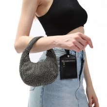 ラインストーンバッグ、シルバーハンドバッグ、ファッショナブルなニッチディナーバッグ、ウェディングバッグ、ハイエンドクラッチバッグ