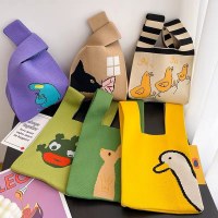 ハンドバッグ ニットバッグ 子供用バッグ ニットバッグ バケットバッグ ニットバッグ 織りバッグ ショルダーバッグ トートバッグ