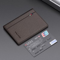 皇帝ポールカードホルダーメンズミニマルチカードスロット本物のカードホルダーカードホルダー第一層牛革財布メンズカードホルダー卸売
