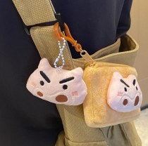 ぬいぐるみかわいい漫画脂肪ザエモン Bluetooth ヘッドセット小銭入れぬいぐるみヘッドセットバッグペンダント