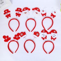 クリスマス装飾非発光帽子クリスマスギフト雪だるま老人ヘッドバンドヘッドバックルクリスマス用品小さなギフト