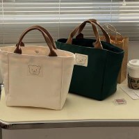 新しいランチボックスバッグハンドバッグサラリーマン日本オールマッチママバッグ肥厚ランチハンドバッグハンドバッグ