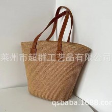 多用途のストローバッグ、フォレストウーブンバッグ、インショルダーバッグ、通勤カジュアル、ハイエンドスタイルのビーチバッグ、旅行や休暇に最適です。