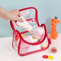 子供用ウォッシュバッグ、旅行外出バスバッグ、かわいいイチゴの防水スイミングバス収納バッグ、化粧品バッグ