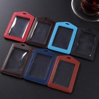 両面透明勤務用IDカードホルダー、IDカードホルダー、勤務用IDカード、銀行食事カード、アクセス制御ストラップ