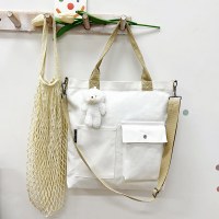 新品レディースハンドバッグ、通勤、万能クロスボディバッグ、シンプルカジュアルトートバッグ、大容量キャンバスバッグ、学生バッグ