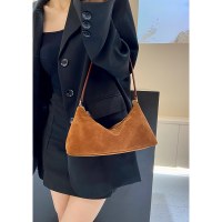 女性のためのバッグ新しいニッチスエード脇の下バゲットレトロつや消し第一層牛革ショルダーバッグハンドバッグ