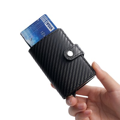 RFID アルミ合金カードホルダークレジットカードシールドカバーカードホルダー自動排出カード盗難防止財布