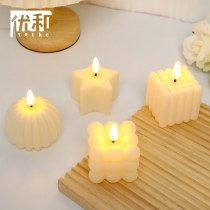 LED電子シミュレーションキャンドルライトパーティーの誕生日の雰囲気の飾り、ティーワックスネットレッドカップルロマンチックな夜光