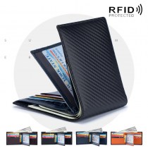 メンズレザーウォレットショートウォレットマルチカードスロットチェンジスロットウォレットRFID