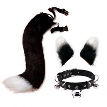 ハロウィン手作りオオカミの耳のヘアピンキツネの尻尾 cos 動物の耳と尾スーツアクセサリーパーソナライズされたベルネック首輪