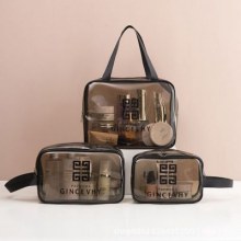 化粧品収納袋 pvc 大容量 ins スタイルシンプルなビーチ便利な透明防水透明旅行用トイレタリーバッグ